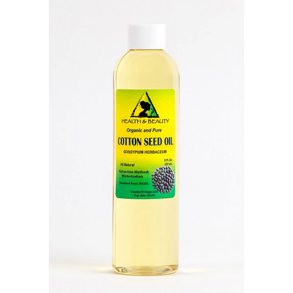 Cotton seed oil organic carrier cold pressed winterized natural pure 8